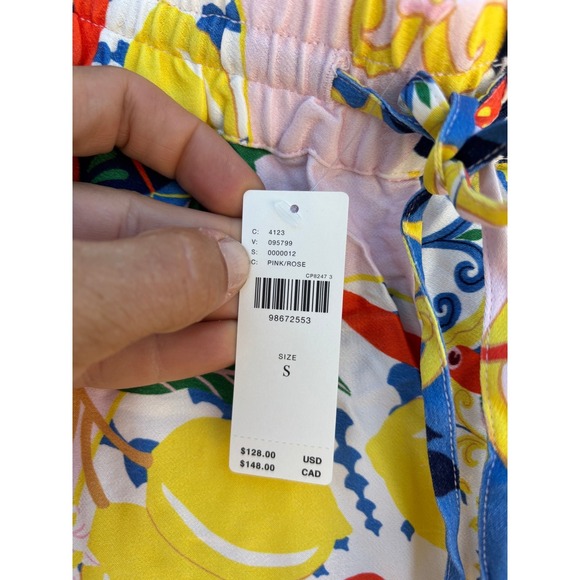 NWT Anthropologie Maeve Straight Leg Pull On Silky Pants, Sz S - Picture 7 of 9